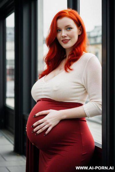 Pregnant red hair - ai-porn.ai on pornintellect.com