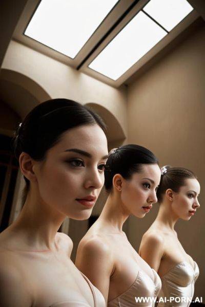 Two ballerinas, all topless - ai-porn.ai on pornintellect.com
