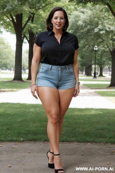 Suburban mom, thick thighs, tight shorts - ai-porn.ai on pornintellect.com