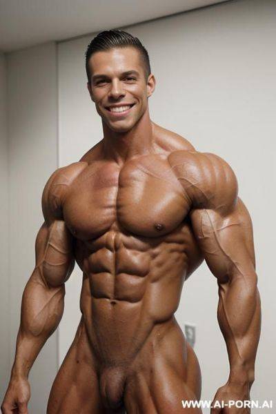 (bedroom background), (real life), pallid skin, shiny skin, realistic nipple, (short), ((nude)), ((naked)), (frontal view), nipple, look straight into camera, (round face), (complete beautiful face), (high - ai-porn.ai on pornintellect.com