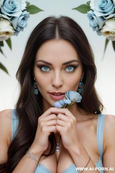 (((cumshot))) hot busty woman brunette, ultra detailed, best quality, finely detail, highly detailed face, highly detailed eyes, highly detailed hands, highly detailed skin, makeup, earrings, necklace, - ai-porn.ai on pornintellect.com
