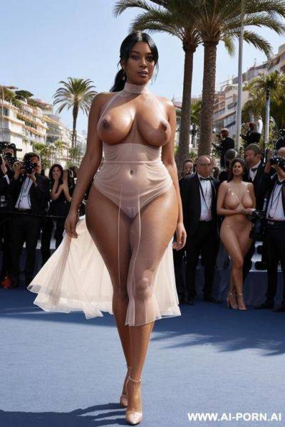 (((realistic look, ultra-realistic))) ((low angle view zoom navel)) (((real sex bomb))) ((shiny completely naked, naked oiled body)) ((lowest angle view)) (((low chest))) (((heavy saggy humongous droopy - ai-porn.ai on pornintellect.com