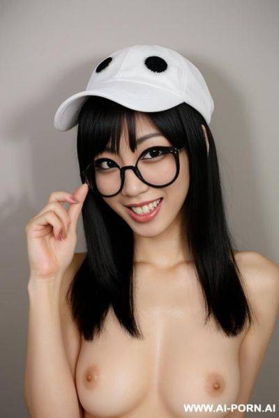 Fingers enter the vagina, thick pubic hair, legs open, fingers of one hand enter the mouth - ai-porn.ai on pornintellect.com