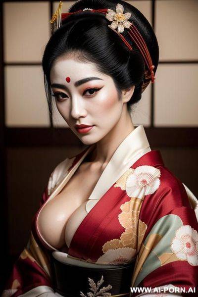 Japanese woman, beautiful and sexy, (((totally naked))), you can see her very bee-hard vagina - ai-porn.ai - Japan on pornintellect.com