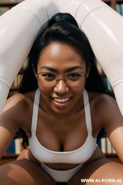 2 maid, heavy breast, in bed, nude, perfect smile, latex - ai-porn.ai on pornintellect.com