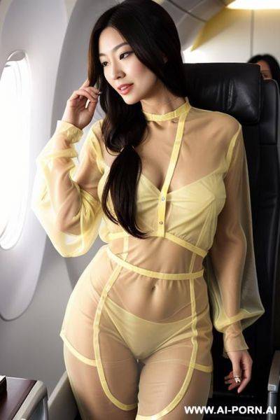 Japan milf, clumsy face, sexy pose, tongue expose, half wear sleeping bathrobe, beautiful face, black clothes, lady, black hair, hungry face - ai-porn.ai - Japan on pornintellect.com