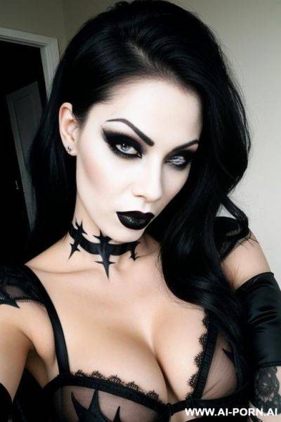 Goth, satanic, whore, heavy makeup - ai-porn.ai on pornintellect.com