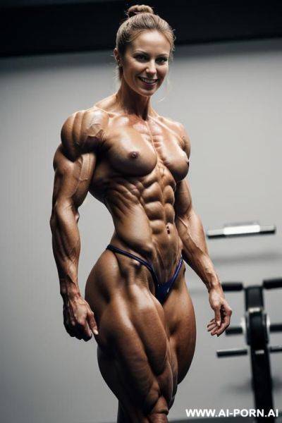 ((nude light finnish)), ((((nude real muscular short musclewoman bodybuilder woman klee02)))), (no makeup) , ((nude))), ((topless)), (((short slender body))), ((very beautiful face)), ((aroused erect pointy - ai-porn.ai - Finland on pornintellect.com