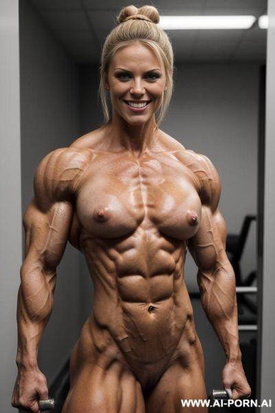 ((nude light finnish)), ((((nude real muscular short musclewoman bodybuilder woman ifbb sarah crail)))), (light makeup) , ((no breast implants)), ((nude))), ((no silicone)), ((topless)), (((short slender - ai-porn.ai - Finland on pornintellect.com