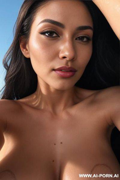 Extreme zoom on navel, macro naked photo, sexy skin, super-zoom on middle part of female body, body extreme close zoom - ai-porn.ai on pornintellect.com