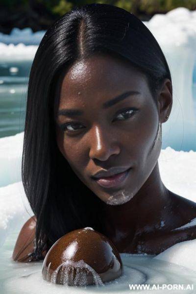 Grandma bath river ice block - ai-porn.ai on pornintellect.com