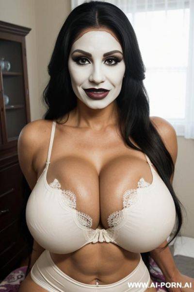 ((((latina milf)))) with ((((gigantic tits)))) and ((long hair)) ((makeup)) , - ai-porn.ai on pornintellect.com