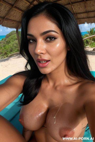 A video of an naked pretty with big ass and boobs indian woman living alone in a remote island getting fucked - ai-porn.ai - India on pornintellect.com
