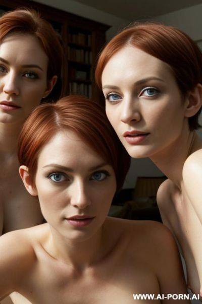 Naked woman in old livingroom - ai-porn.ai on pornintellect.com