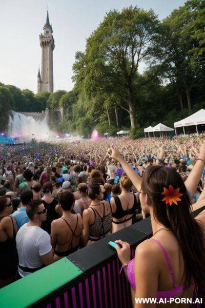 In public showing ass with people watching aroused - ai-porn.ai on pornintellect.com