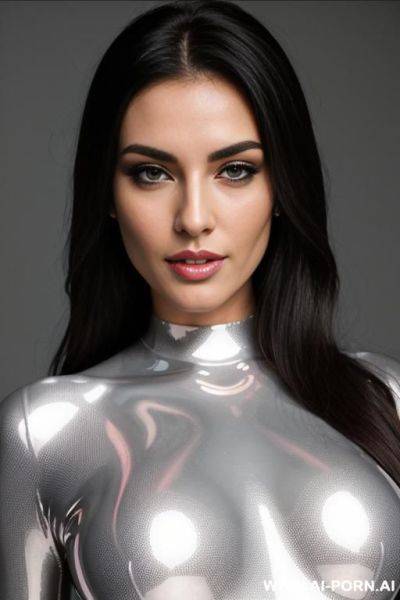 Sexy woman, shiny spandex, cum on face - ai-porn.ai on pornintellect.com