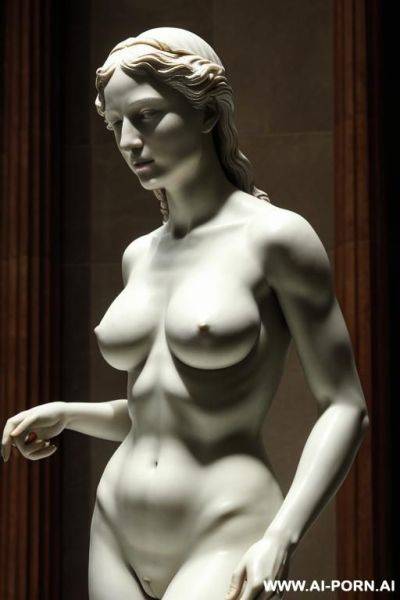 Renaissance sculpture, topless - ai-porn.ai on pornintellect.com
