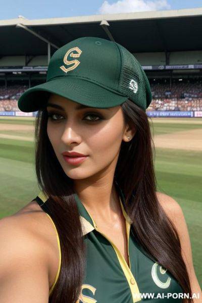 Sexy pakistani woman in cricket field, cricket cap, cricket ue - ai-porn.ai - Pakistan on pornintellect.com