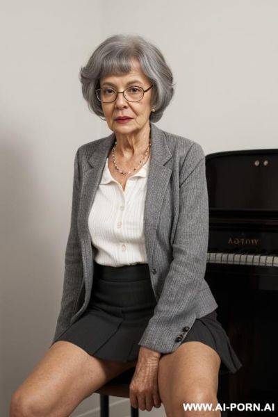 Grandma black with glasses in bedroom naked - ai-porn.ai on pornintellect.com