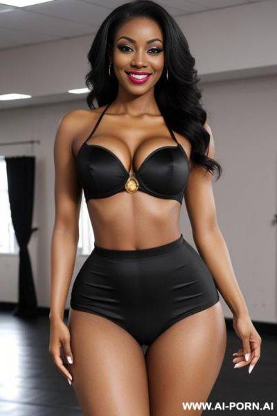 Extremely beautiful make-up, narrow waist, large butt - ai-porn.ai on pornintellect.com