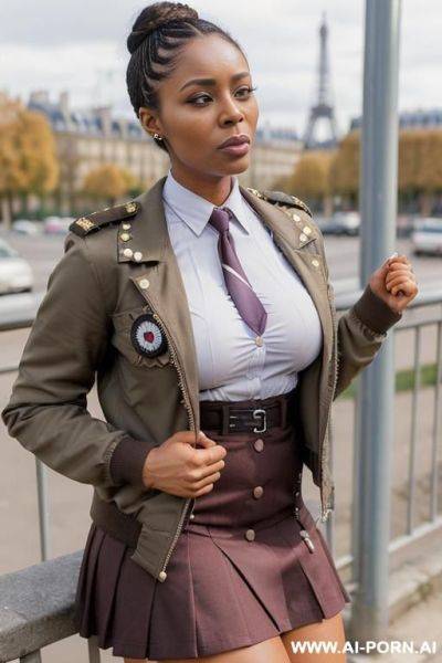 (((paris woman))), (((wears nog neck))), (((sexy hot ))), (((is in a paris))), ((((extreme pumped pussy, extreme giantic swollen pussy, extreme large pussy, wide open pussy, gaped pussy)))). - ai-porn.ai on pornintellect.com