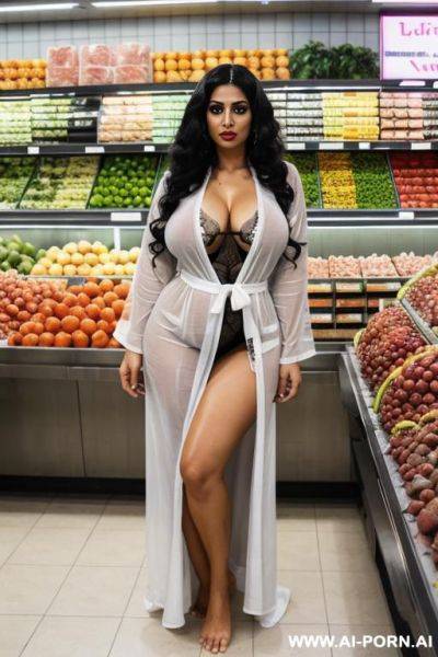 British white african mixed race, massive huge gigantic boobs, big lips, large lips, long voluminous wavy, transparent white nightgown - ai-porn.ai - Britain on pornintellect.com
