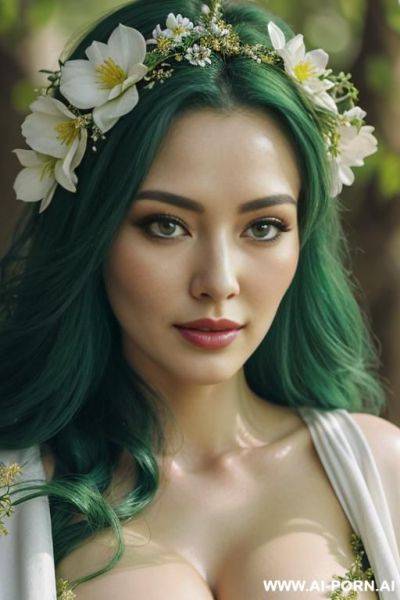 Busty perky seductive, green skin, high quality - ai-porn.ai on pornintellect.com