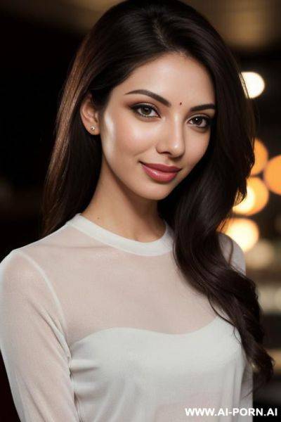 Long sleeve crew neck shirt , photorealistic, hot woman , masiela lusha, ultra detailed, best quality, finely detail, highly detailed face, highly detailed eyes, sexy eyes, best quality eyes, - ai-porn.ai on pornintellect.com