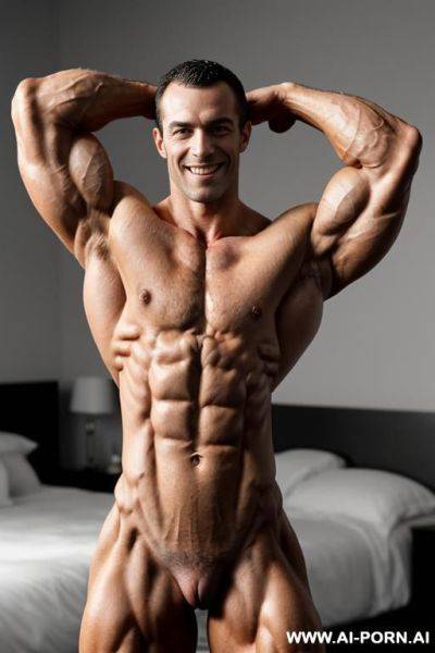 ((1 woman)), (very slender), (very gaunt), (very lithe), (very lean), very angular, very hollowcheeked face, (very narrow very slender waist), ((steroid extreme pectoral musculature)), no fat, (hairless - ai-porn.ai - Britain on pornintellect.com