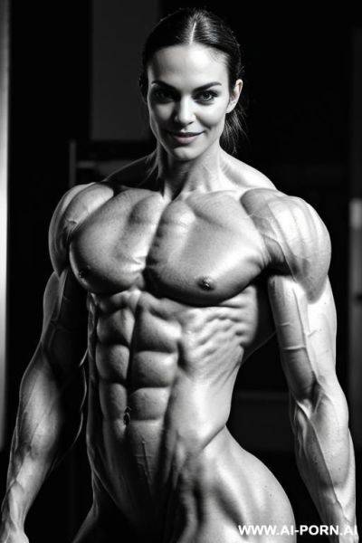 ((1 short slender smiling woman)), (female face), (very slender), (very gaunt), (very lithe), (very lean), (very sinewy), very veiny, very angular, very hollowcheeked smiling face, hardchested, (very - ai-porn.ai on pornintellect.com