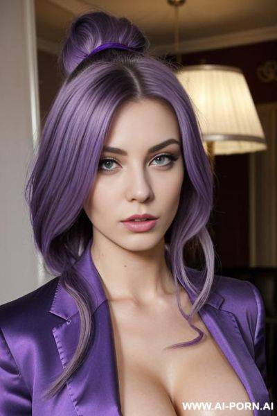 Lavender hair cat woman getting fucked - ai-porn.ai on pornintellect.com