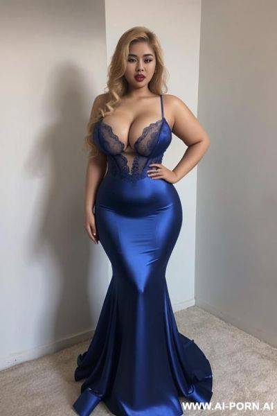 Asian satin prom dress - ai-porn.ai on pornintellect.com