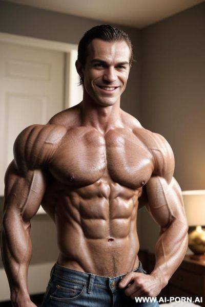((1 short slender smiling woman)), ((pretty female face k knightley)), (very slender), (very gaunt), (very lithe), (very lean), (very sinewy), very veiny, very angular, (very hollowcheeked smiling - ai-porn.ai on pornintellect.com