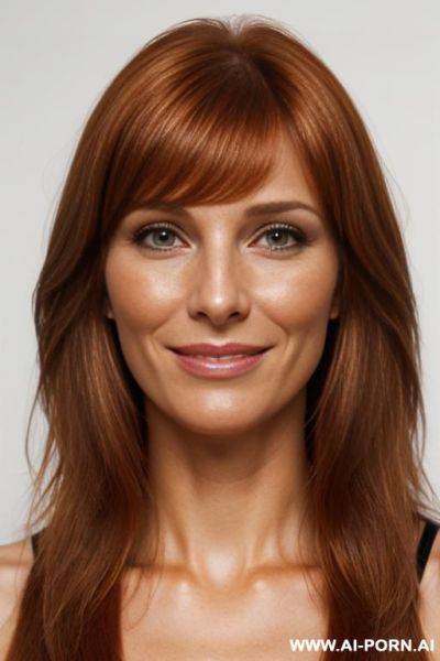 High cheek bones, roman nose, light brown hair - ai-porn.ai on pornintellect.com