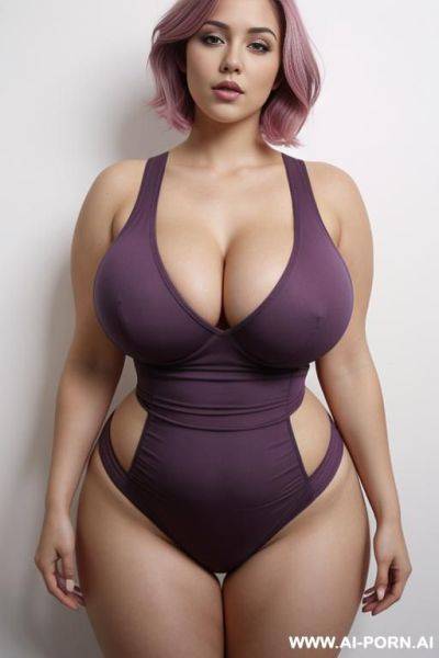 Huge tits, massive ass, big hips, chubby, short hair - ai-porn.ai on pornintellect.com
