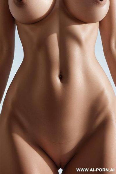 Closeup zoom ultrarealistic detail of naked navel, wide sticking pelvis, very wide hips - ai-porn.ai on pornintellect.com