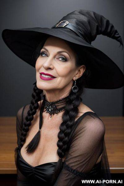 A beautiful gilf woman, wear a bikini, (very hairy pussy), - ai-porn.ai on pornintellect.com