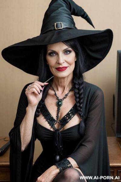 A beautiful gilf woman, wear a bikini, (very hairy pussy), - ai-porn.ai on pornintellect.com