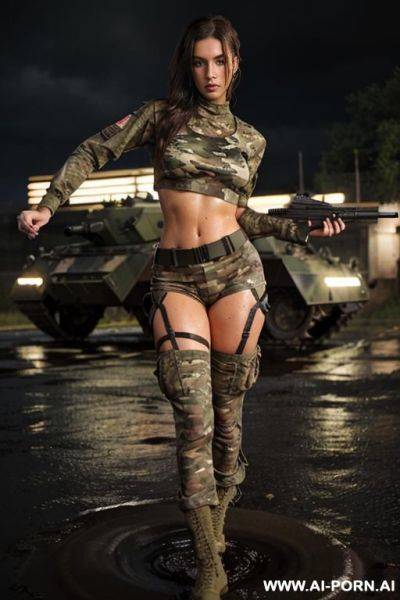 Extremly long legs, wet top - ai-porn.ai on pornintellect.com