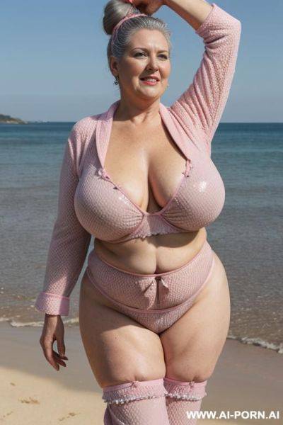 ((old milf ugly vilain)), ((very old mom)), fully nude ultrarealistic fully naked old gilf mature wearing only stockings, (((very old grandma woman))), ((massive saggy gigantic xxl natural old - ai-porn.ai on pornintellect.com