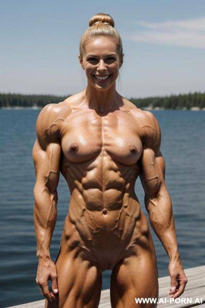 ((beautiful pretty short slender lean woman)), ((short slight frame)), ((short muscular physique)), finnish, ((nude white palid skin)), (big pretty eyes), (no makeup), (very pretty beautiful face), eye - ai-porn.ai - Finland on pornintellect.com