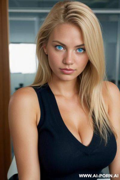Sleeveless jumper, ((office shirt)), nacked - ai-porn.ai on pornintellect.com