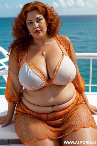 . hot old bbw gilf woman , ultra detailed, best quality, finely detail, highly detailed face, highly detailed eyes, sexy eyes, best quality eyes, highly detailed darker skin, makeup, eye contact, direct eye. sexy smirk. - ai-porn.ai on pornintellect.com