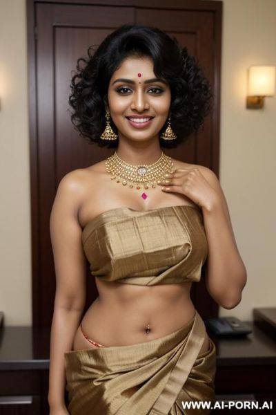 Fancy sari, (beautiful), (lean) (photorealistic) (tanned dark indian ), (ultra detailed photo), (hyper realistic photo), ((((busty)))), - ai-porn.ai - India on pornintellect.com