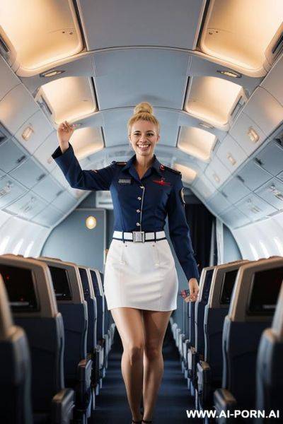 Sexy stedess. she wears sexy red stedess uniform (full complete) - ai-porn.ai on pornintellect.com