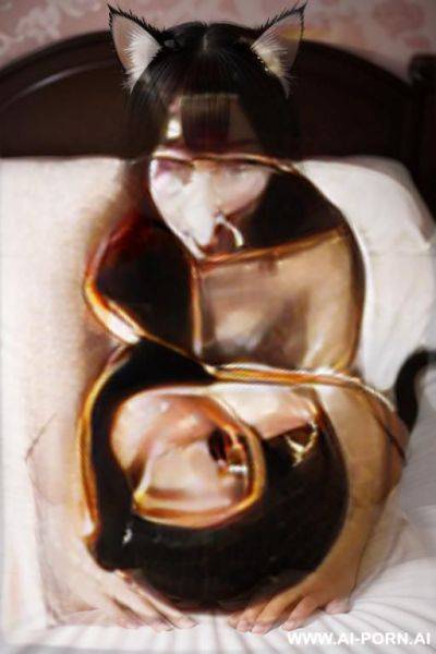 Women, hugging and kissing, 2 korean idol wear wedding dress and kissing on bed, bride, 2 womans are pressing each other and kissing on the bed , lay on bed, kissing while lay on bed, - ai-porn.ai - North Korea - China on pornintellect.com