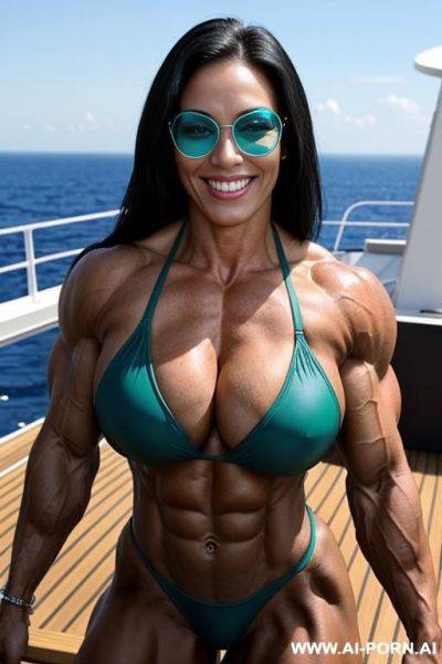 Trans muscle woman with huge boobs green skin nude - ai-porn.ai on pornintellect.com
