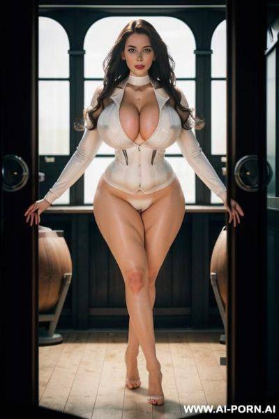 ((ultra realistic british woman)), (((saggy saggy saggy gigantic boobs))), monstrously giant breasts, enormous tits, (((hour-glass figure))), ((deep massive cleavage)), ((white shiny skin)), huge ass with - ai-porn.ai - Britain on pornintellect.com