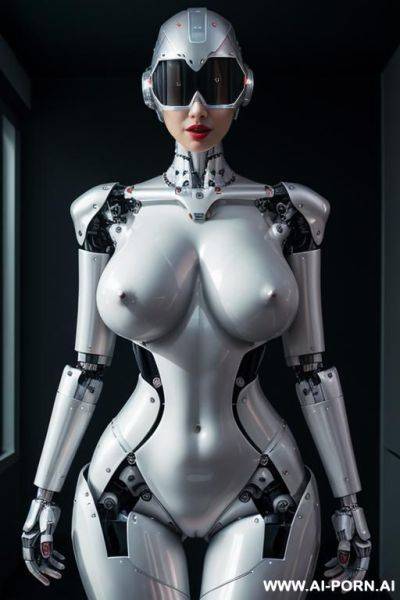 Sexy naked human body, naked pussy, naked navel, naked wide hips, naked narrow waist, very oversized saggy boobs, naked neck, beautiful face - ai-porn.ai on pornintellect.com