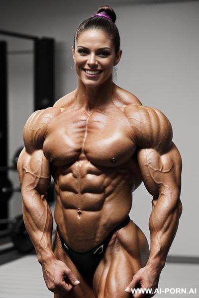 (bedroom background), (naked), (nude), (shortest most muscular white man only), ((short)), (((very white pallid skin))), (perfect hard erotic pink rosy nipples), hard & pallid, (((extremely beautiful - ai-porn.ai on pornintellect.com